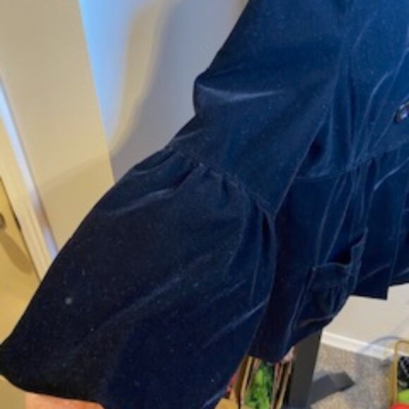 Fun2Fun Black Velour Dress Jacket - Picture 3 of 5